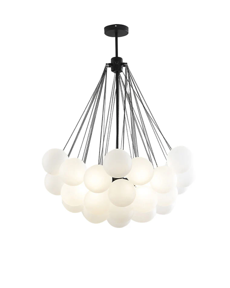 WOMO Cluster Frosted Glass Bubbles Chandelier-WM2068 - Image 23