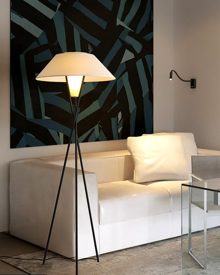 WOMO Japandi Cone Tripod Floor Lamp-WM7019 - Image 27
