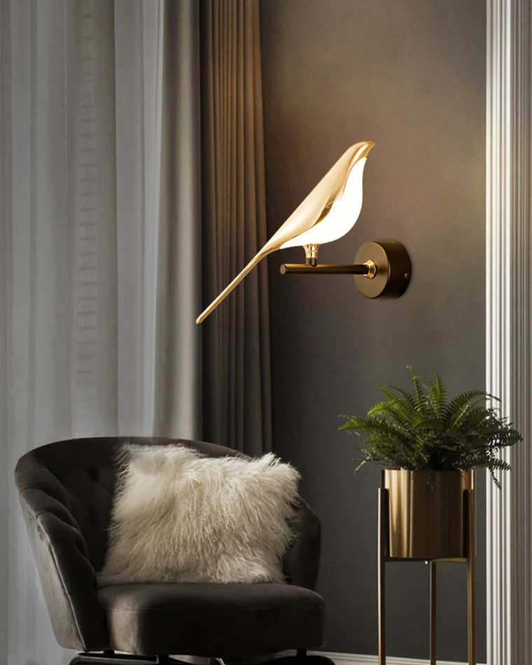 WOMO Gold Birds Wall Sconce-WM6033 - Image 19