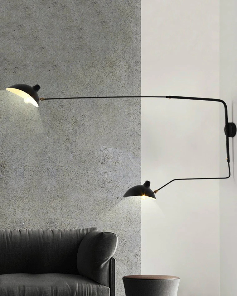 WOMO Articulating Swivel Double Arm Wall Sconce-WM6024 - Image 4