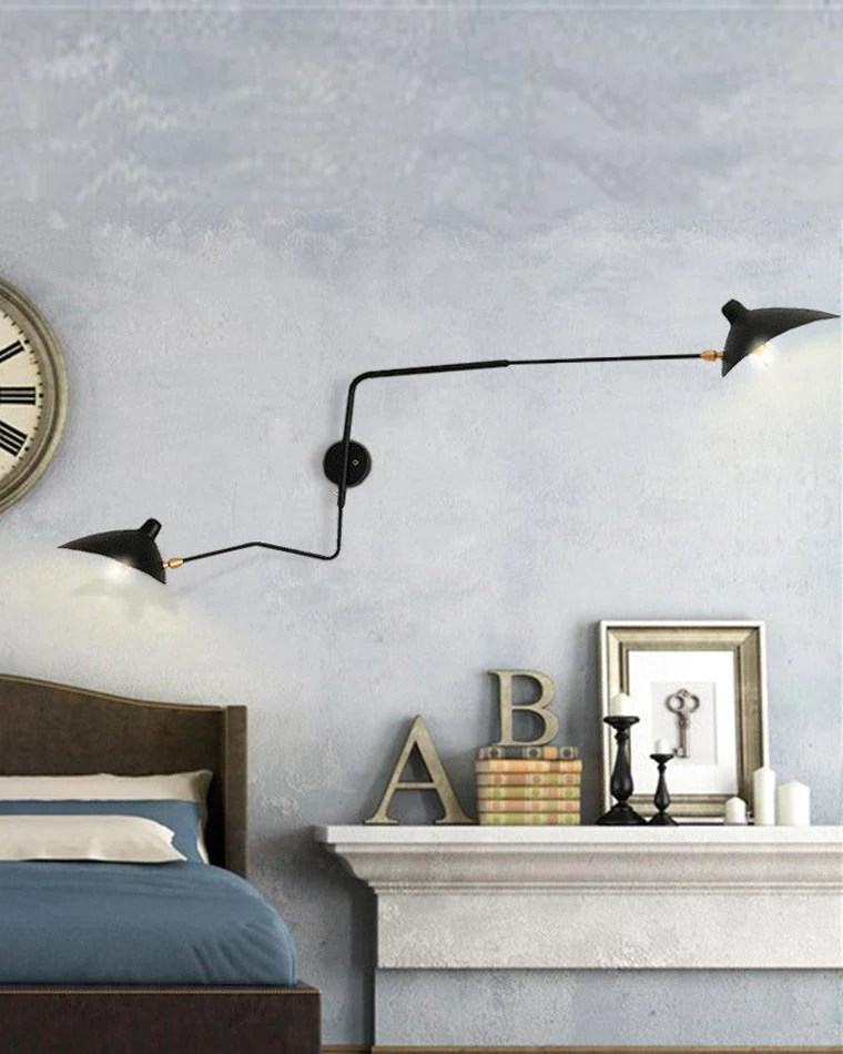 WOMO Articulating Swivel Double Arm Wall Sconce-WM6024 - Image 5