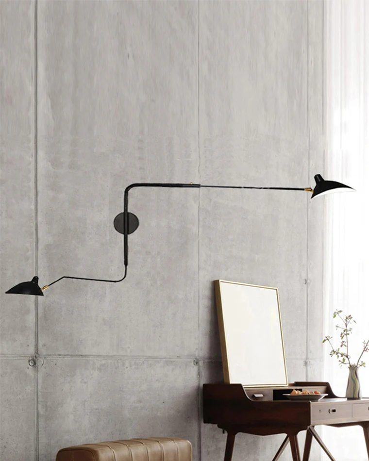 WOMO Articulating Swivel Double Arm Wall Sconce-WM6024 - Image 7
