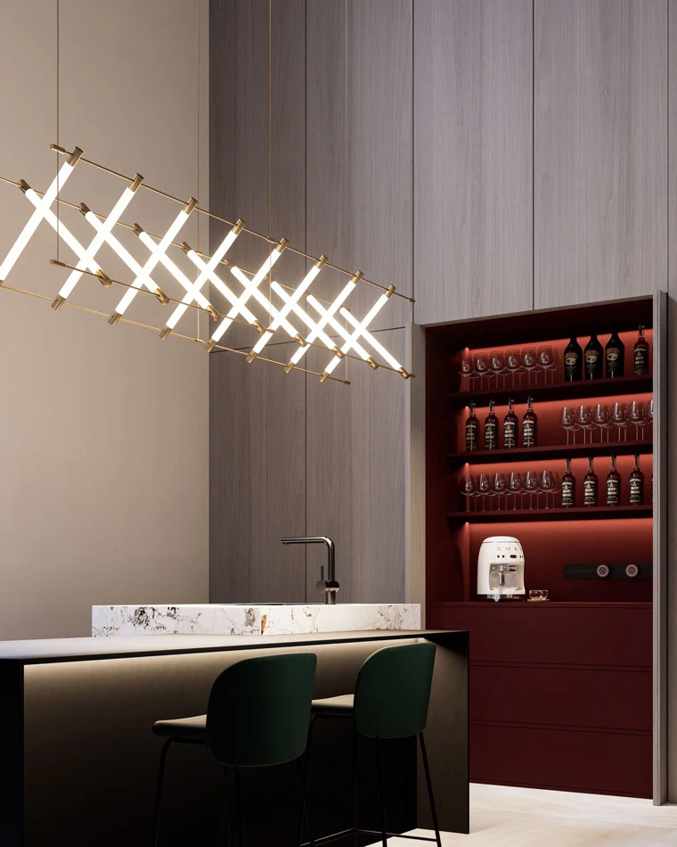 WOMO Maza Long Linear Chandelier-WM2134 - Image 22