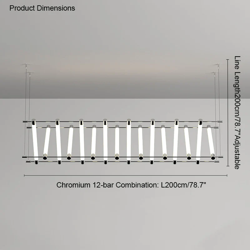 WOMO Maza Long Linear Chandelier-WM2134 - Image 49