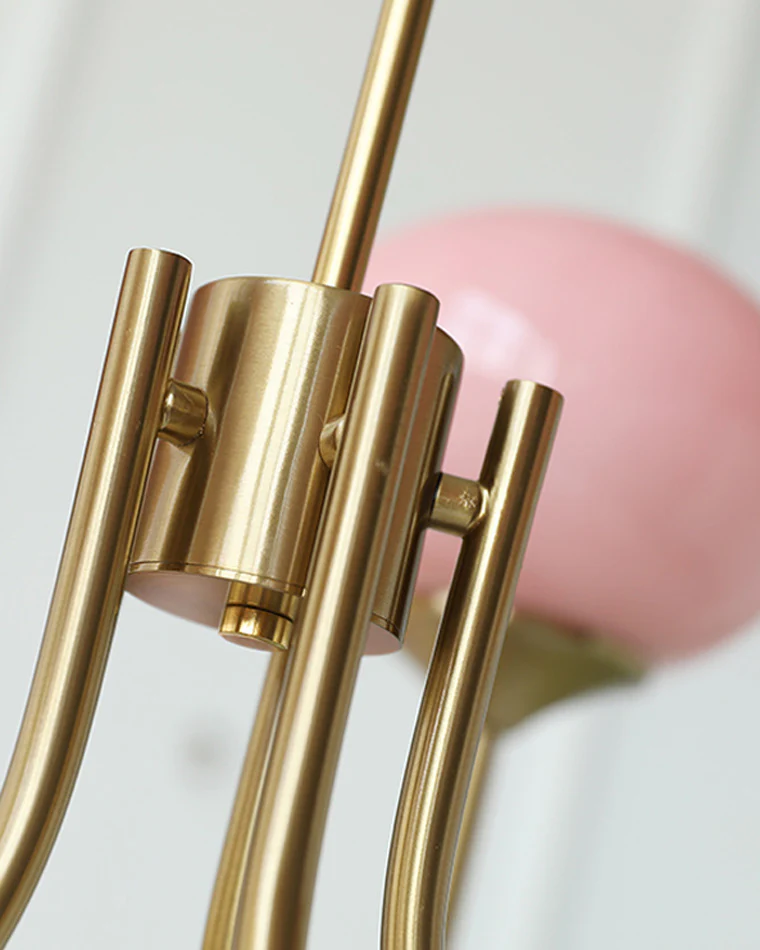 WOMO Pink Glass Globe Arm Chandelier-WM2052 - Image 29