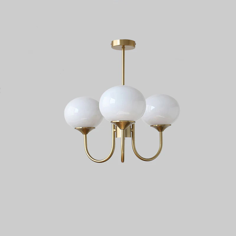 WOMO Pink Glass Globe Arm Chandelier-WM2052 - Image 34