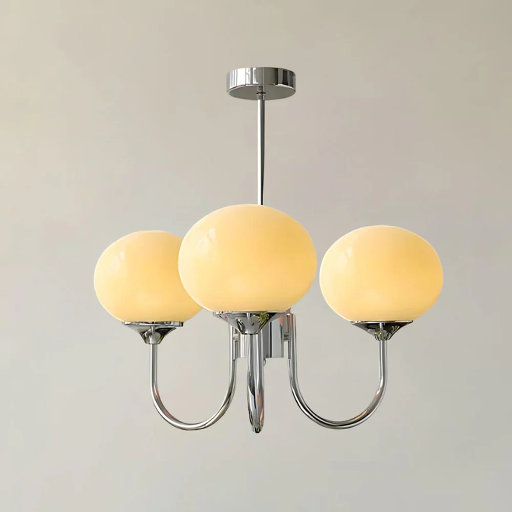 WOMO Pink Glass Globe Arm Chandelier-WM2052 - Image 42