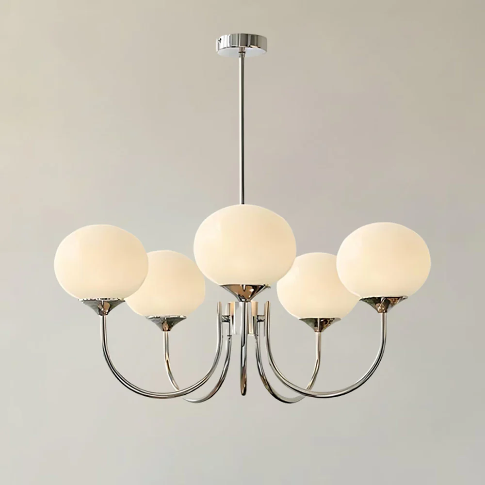 WOMO Pink Glass Globe Arm Chandelier-WM2052 - Image 44