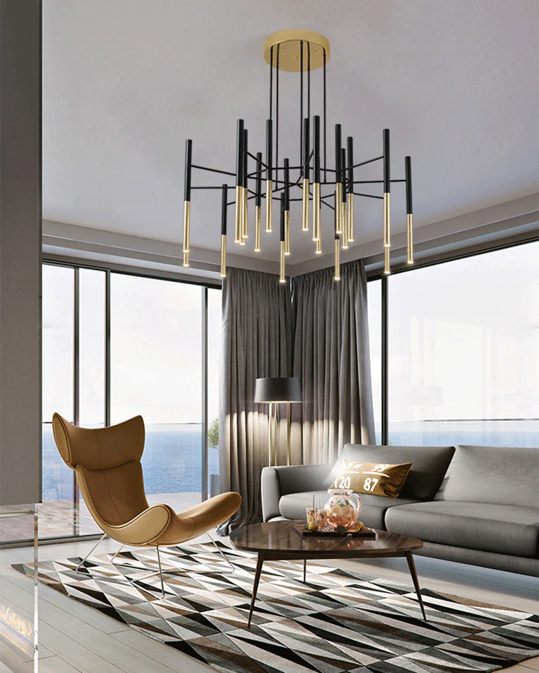 WOMO Tube Metal Chandelier-WM2083 - Image 3