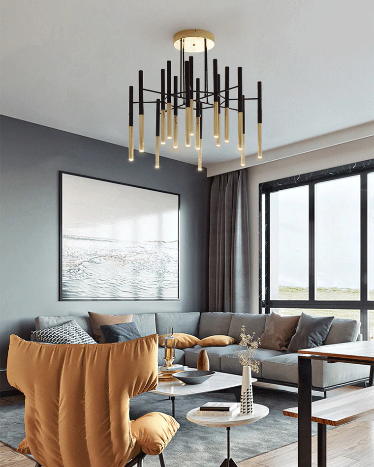 WOMO Tube Metal Chandelier-WM2083 - Image 7