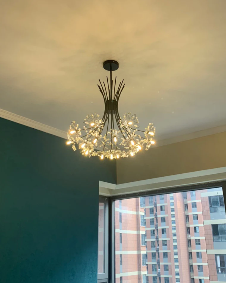 WOMO Gypsophila Bouquet Crystal Flower Chandelier-WM2077 - Image 11