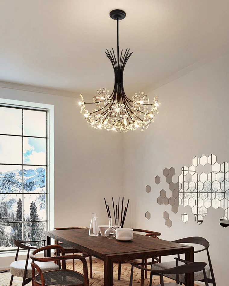 WOMO Gypsophila Bouquet Crystal Flower Chandelier-WM2077 - Image 12