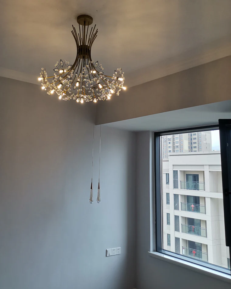 WOMO Gypsophila Bouquet Crystal Flower Chandelier-WM2077 - Image 19