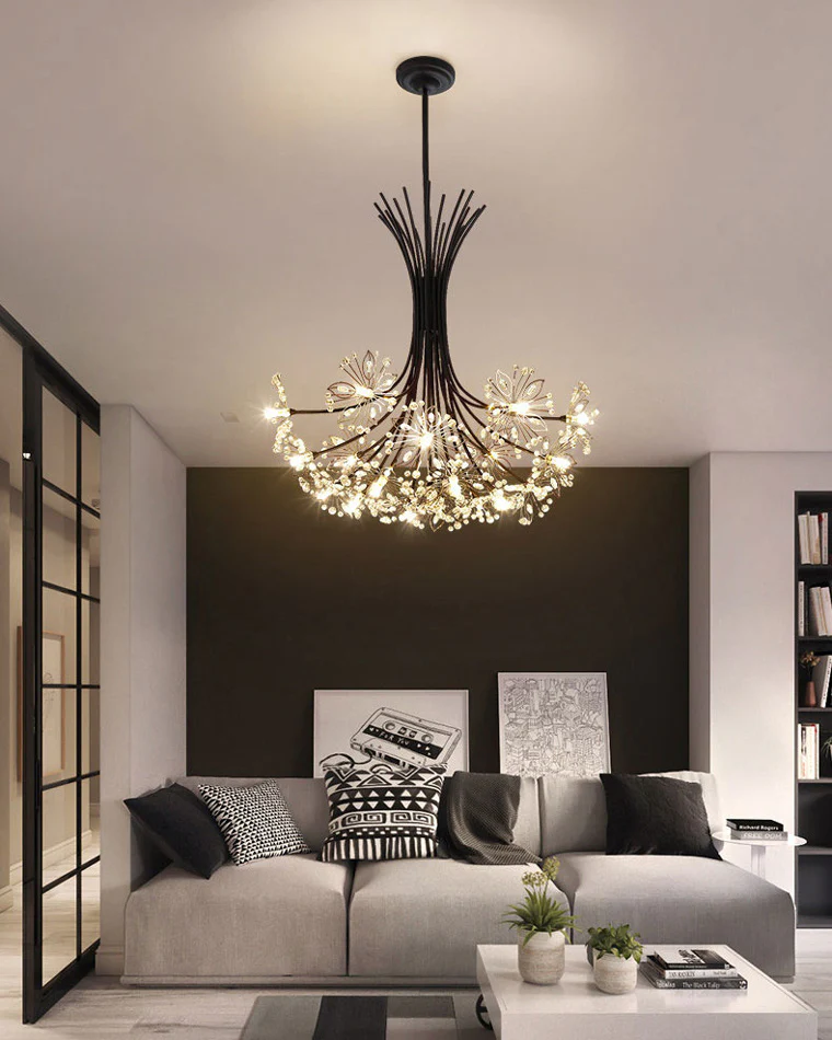 WOMO Gypsophila Bouquet Crystal Flower Chandelier-WM2077 - Image 5