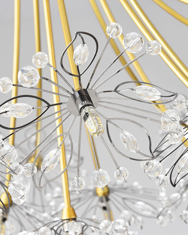WOMO Gypsophila Bouquet Crystal Flower Chandelier-WM2077 - Image 8