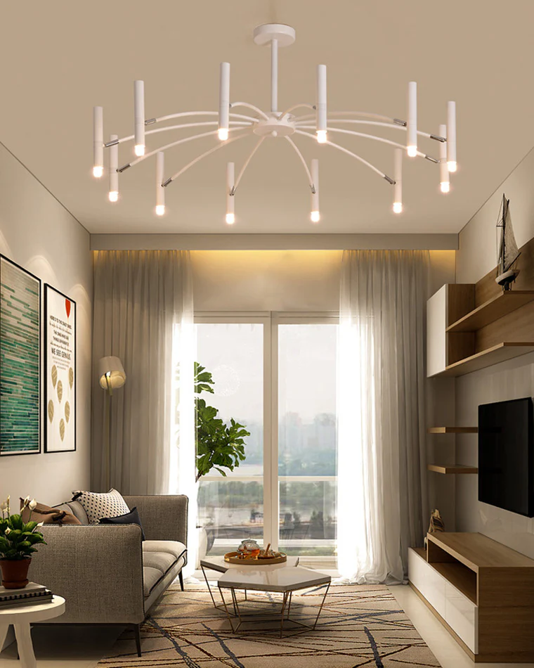 WOMO Adjustable Candelabra Chandelier-WM2038 - Image 20