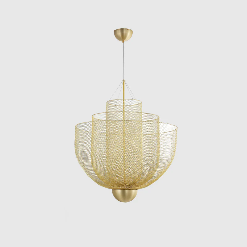 WOMO Mesh Uplight Vaulted Ceiling Pendant Chandelier-WM2069 - Image 21