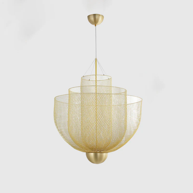 WOMO Mesh Uplight Vaulted Ceiling Pendant Chandelier-WM2069 - Image 23