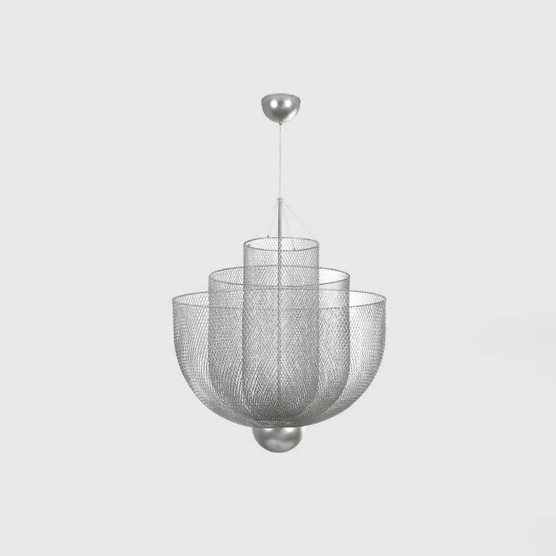 WOMO Mesh Uplight Vaulted Ceiling Pendant Chandelier-WM2069 - Image 25