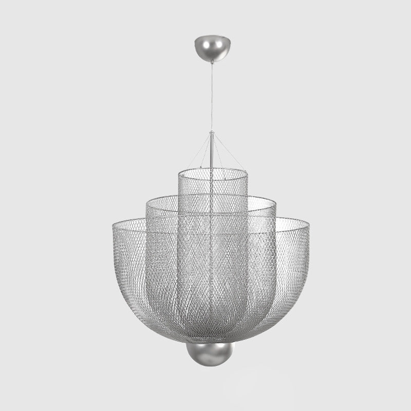 WOMO Mesh Uplight Vaulted Ceiling Pendant Chandelier-WM2069 - Image 29