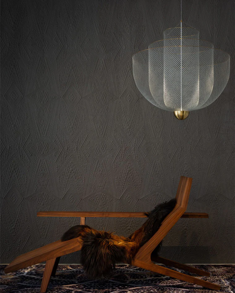 WOMO Mesh Uplight Vaulted Ceiling Pendant Chandelier-WM2069 - Image 6