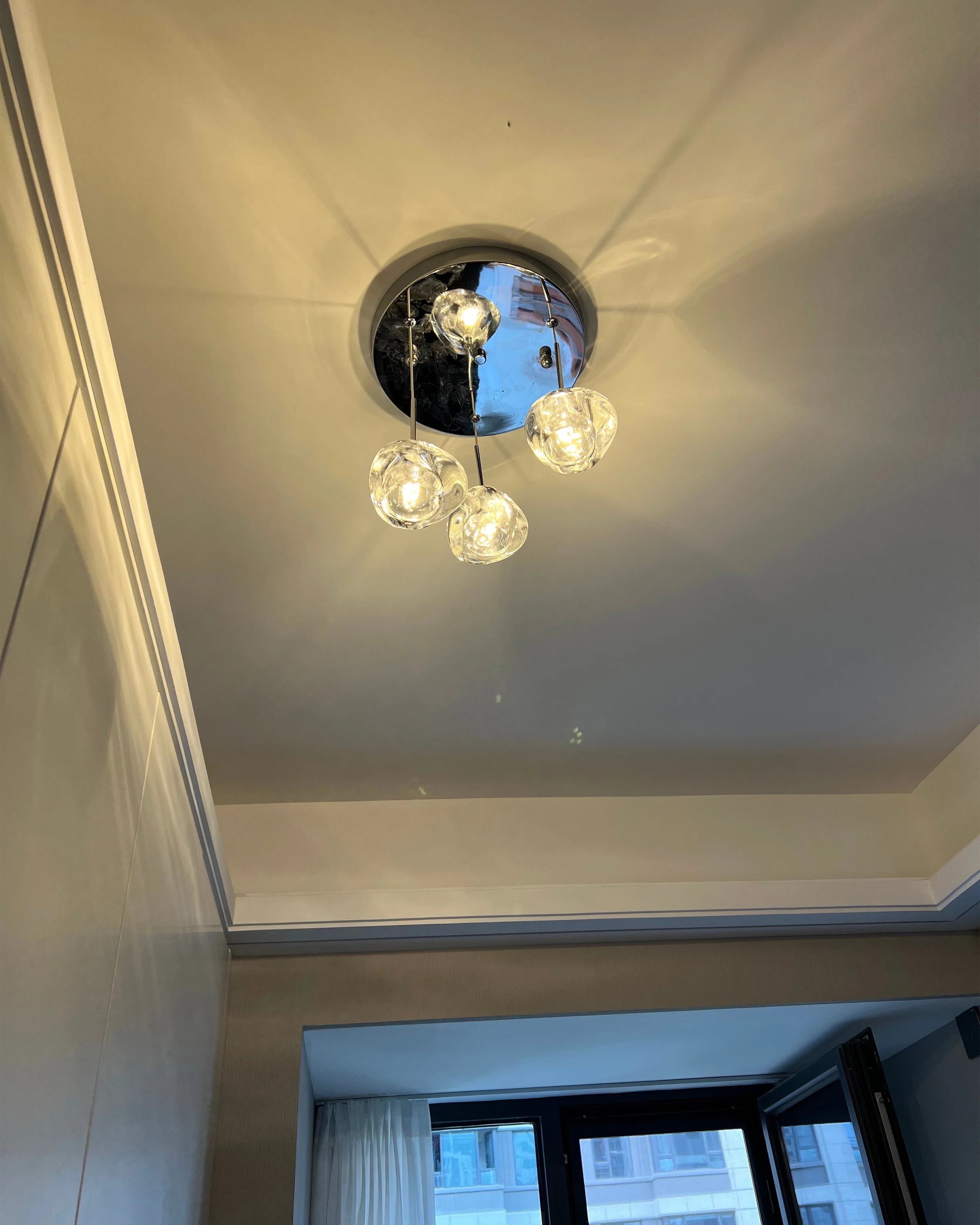 WOMO Colored Glass Multi Pendant Chandelier-WM2111 - Image 8