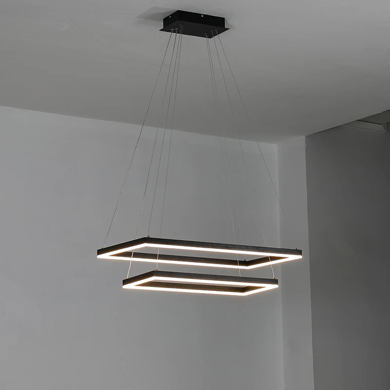 WOMO Tiered Rectangular LED Chandelier-WM2120 - Image 41