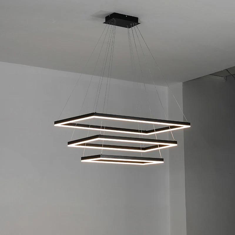 WOMO Tiered Rectangular LED Chandelier-WM2120 - Image 43