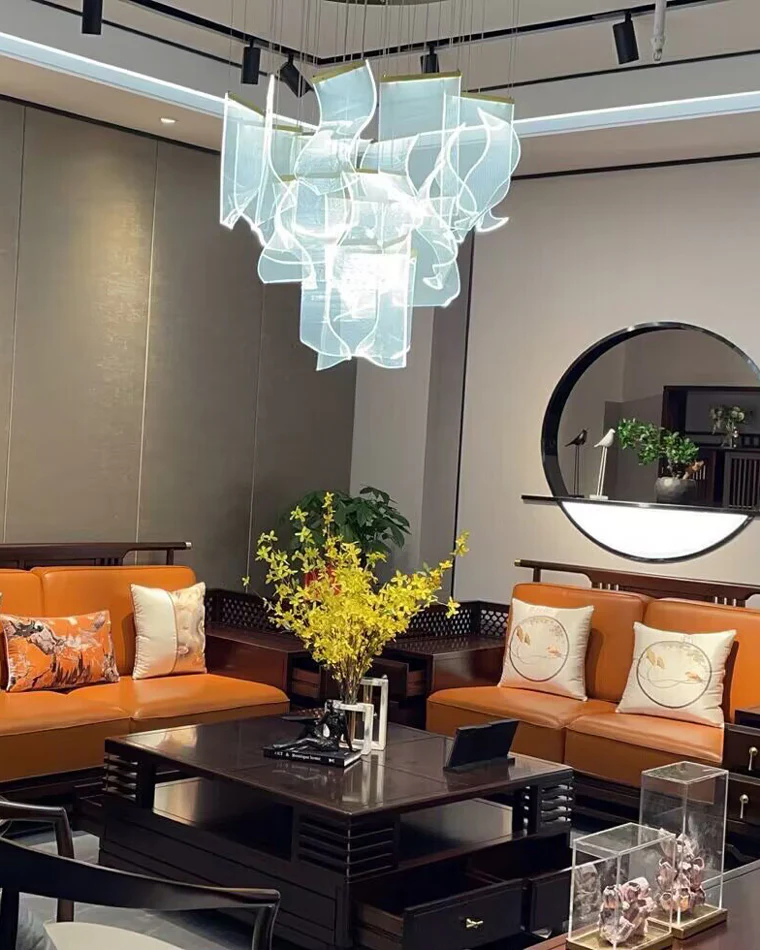 WOMO Breeze Dimmable Acrylic Chandelier-WM2158 - Image 12