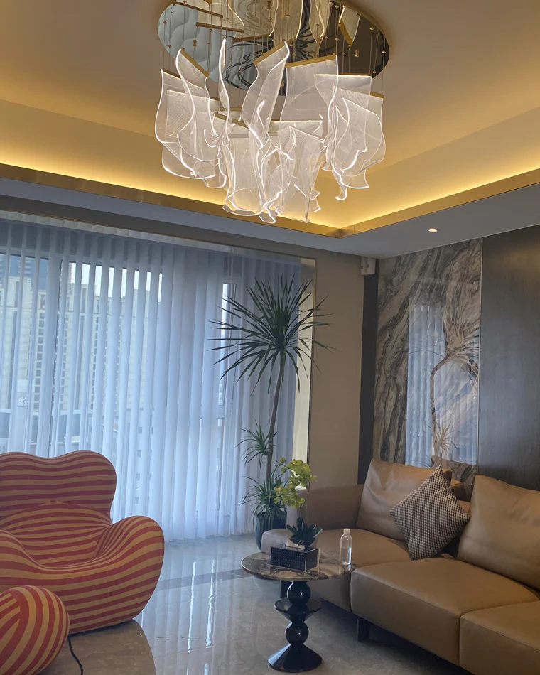 WOMO Breeze Dimmable Acrylic Chandelier-WM2158 - Image 13
