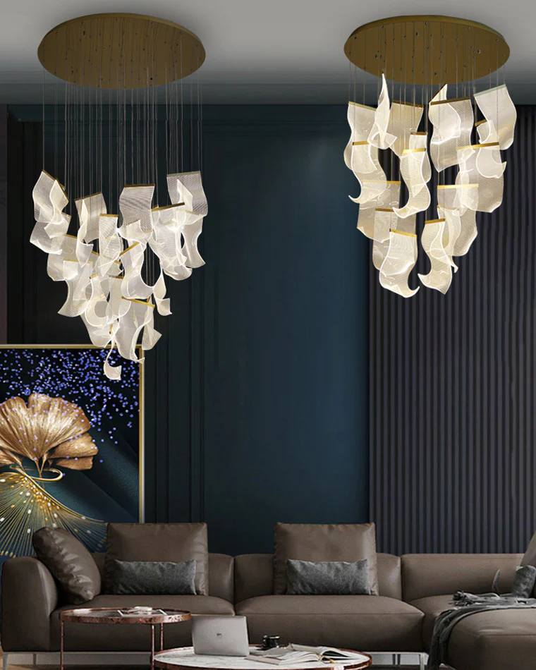 WOMO Breeze Dimmable Acrylic Chandelier-WM2158 - Image 5