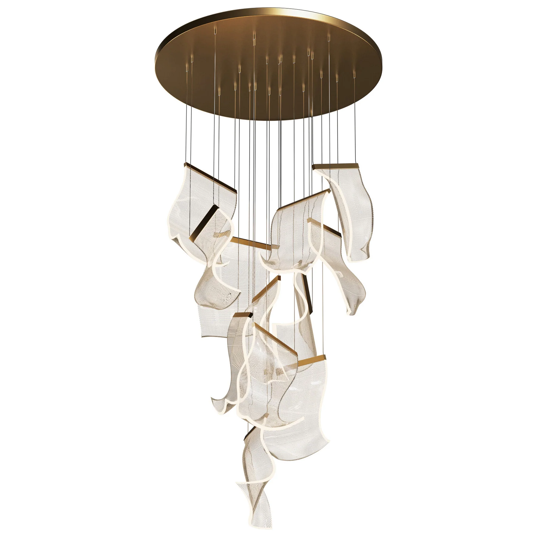WOMO Breeze Dimmable Acrylic Chandelier-WM2158 - Image 53