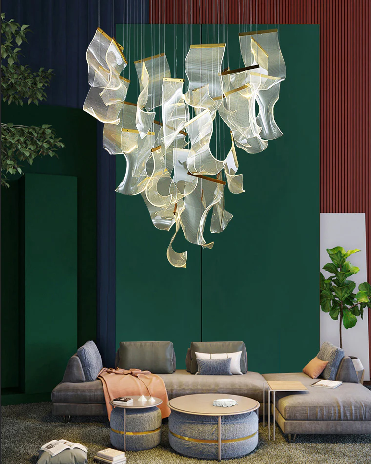 WOMO Breeze Dimmable Acrylic Chandelier-WM2158 - Image 6