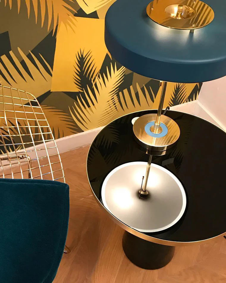 WOMO Mid-Century Round Table Lamp with Pull Chain-WM8009 - Image 13