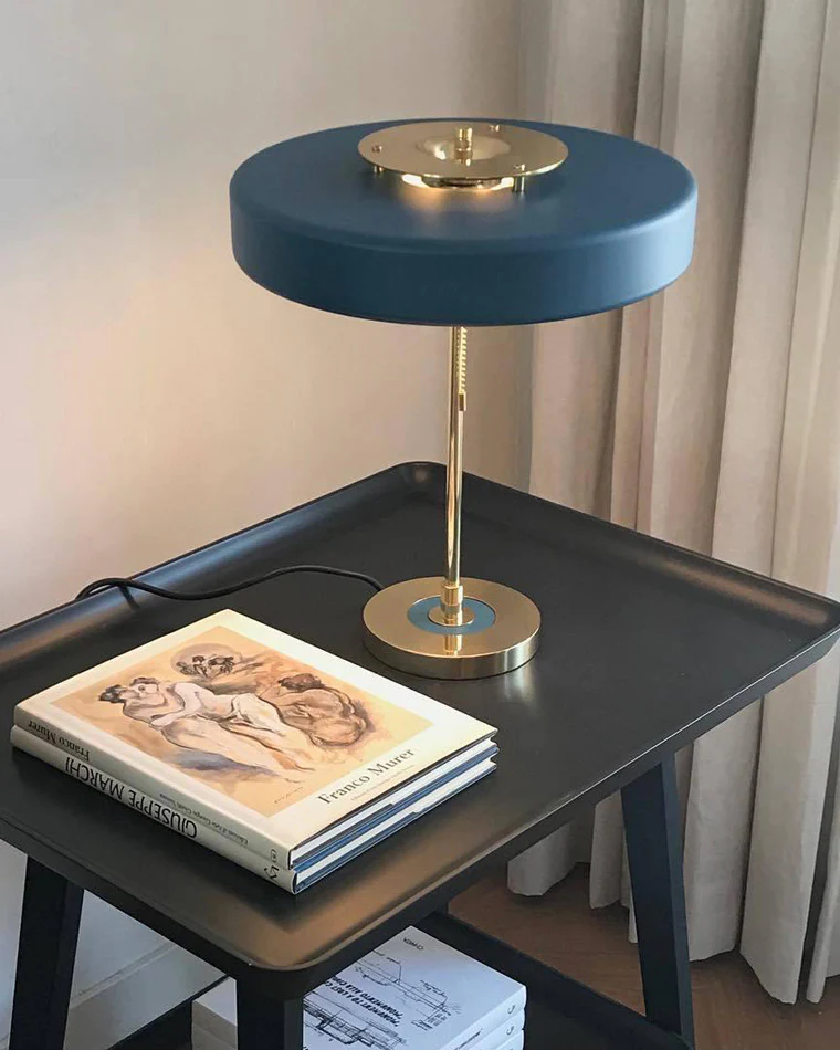 WOMO Mid-Century Round Table Lamp with Pull Chain-WM8009 - Image 32