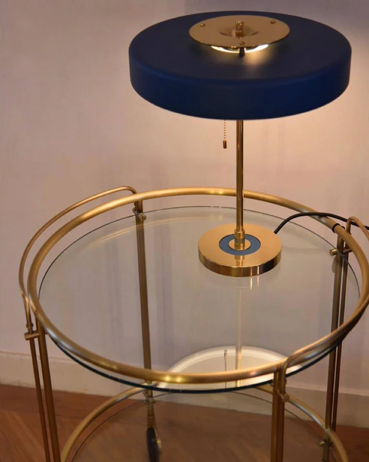 WOMO Mid-Century Round Table Lamp with Pull Chain-WM8009 - Image 33