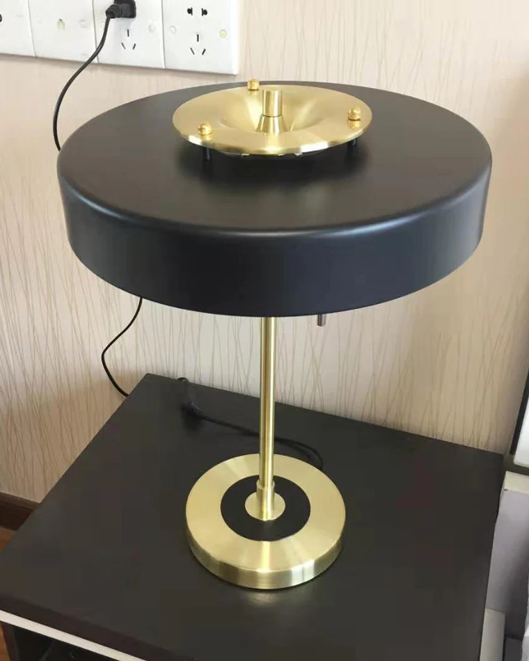 WOMO Mid-Century Round Table Lamp with Pull Chain-WM8009 - Image 35