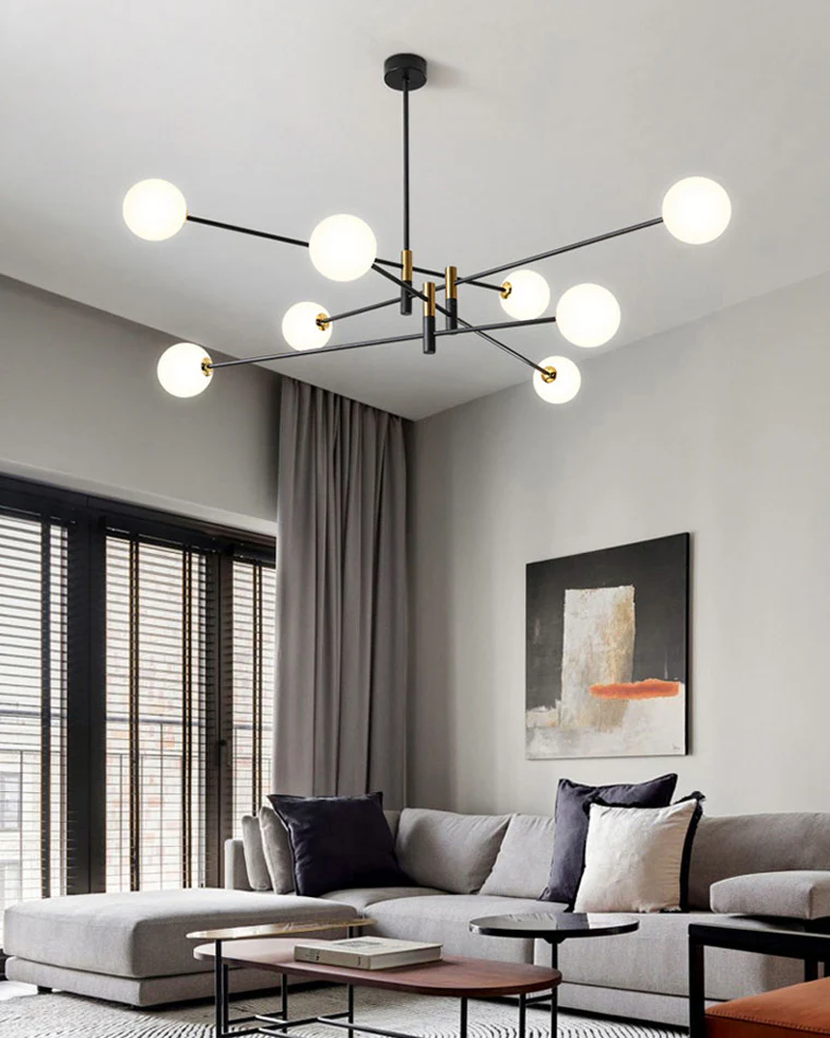 WOMO Milk Glass Globe Chandelier-WM2081 - Image 11
