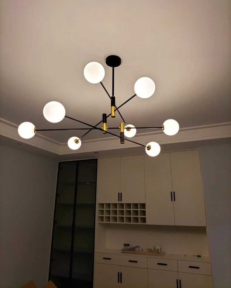 WOMO Milk Glass Globe Chandelier-WM2081 - Image 19