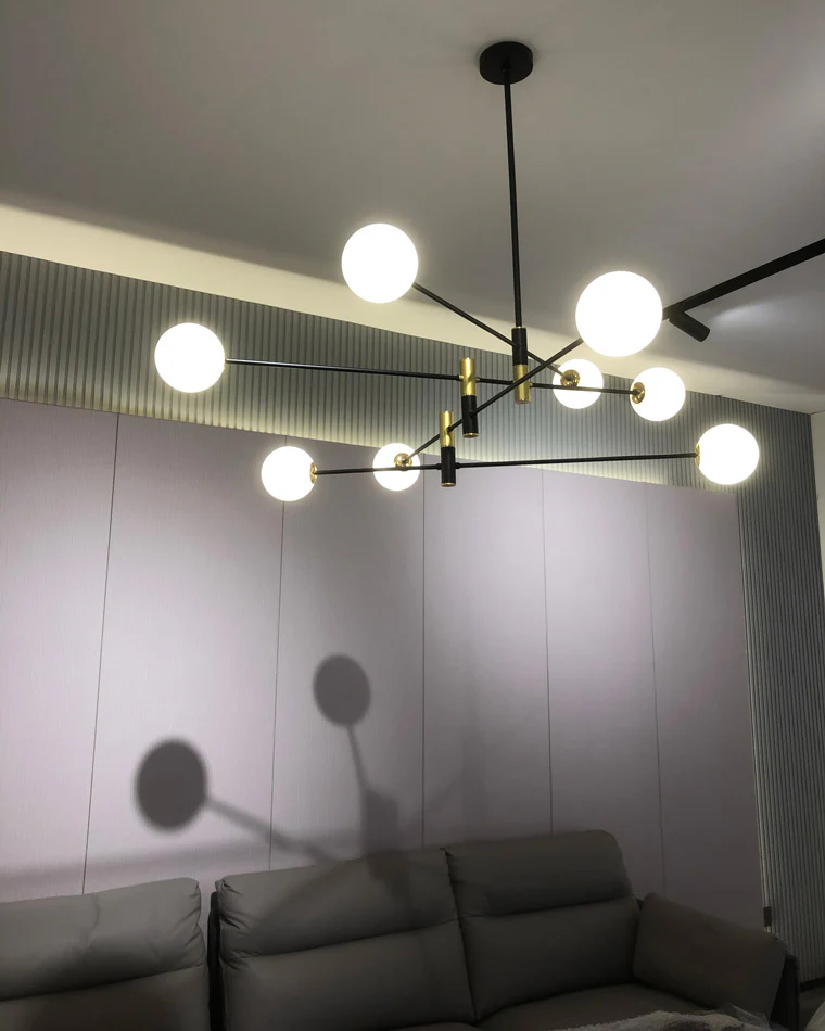 WOMO Milk Glass Globe Chandelier-WM2081 - Image 25