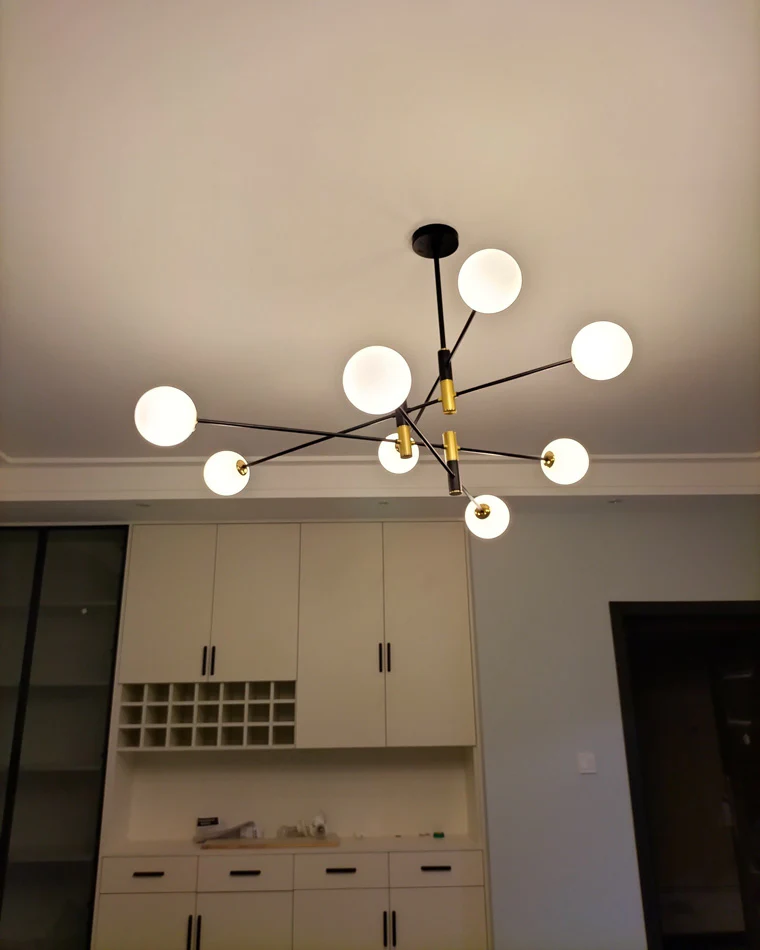 WOMO Milk Glass Globe Chandelier-WM2081 - Image 26