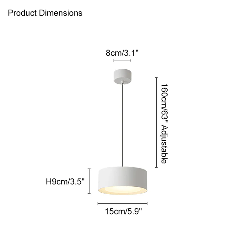 WOMO Drum Small Pendant Light-WM2031 - Image 16