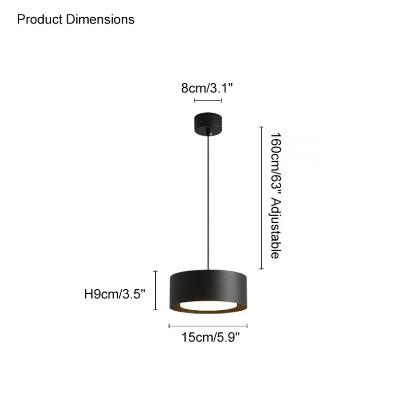 WOMO Drum Small Pendant Light-WM2031 - Image 18