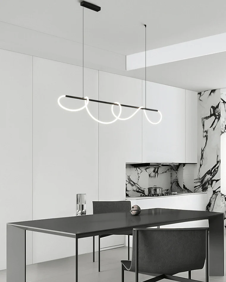 WOMO Rope Led Linear Brass Chandelier-WM2059a - Image 13