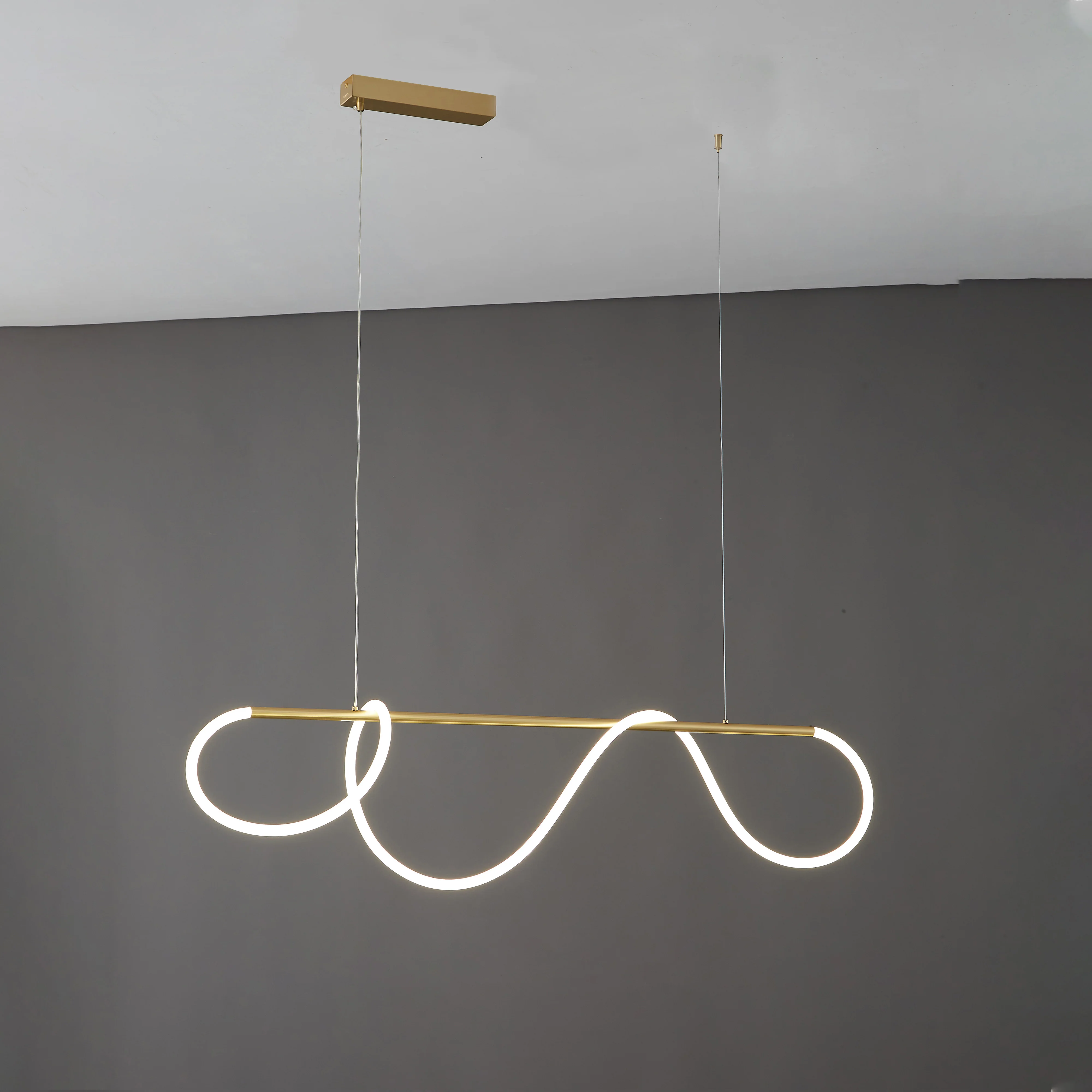 WOMO Rope Led Linear Brass Chandelier-WM2059a - Image 23
