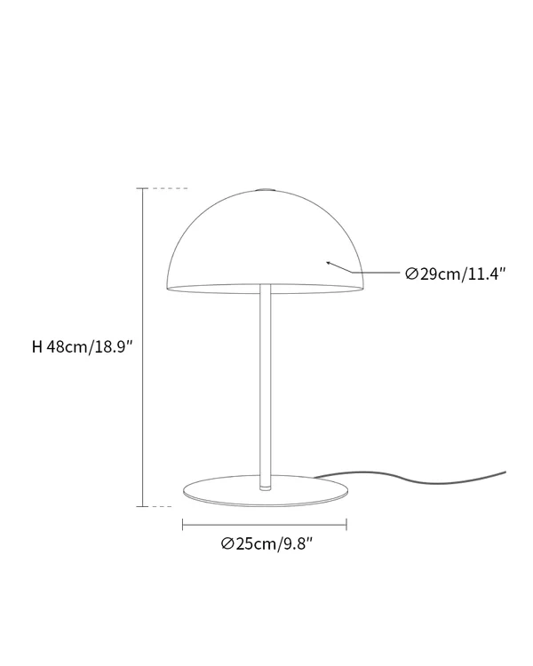 WOMO Dome Table Lamp-WM8013 - Image 6