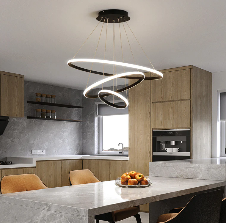 WOMO Tiered Led Ring Chandelier-WM2006 - Image 18