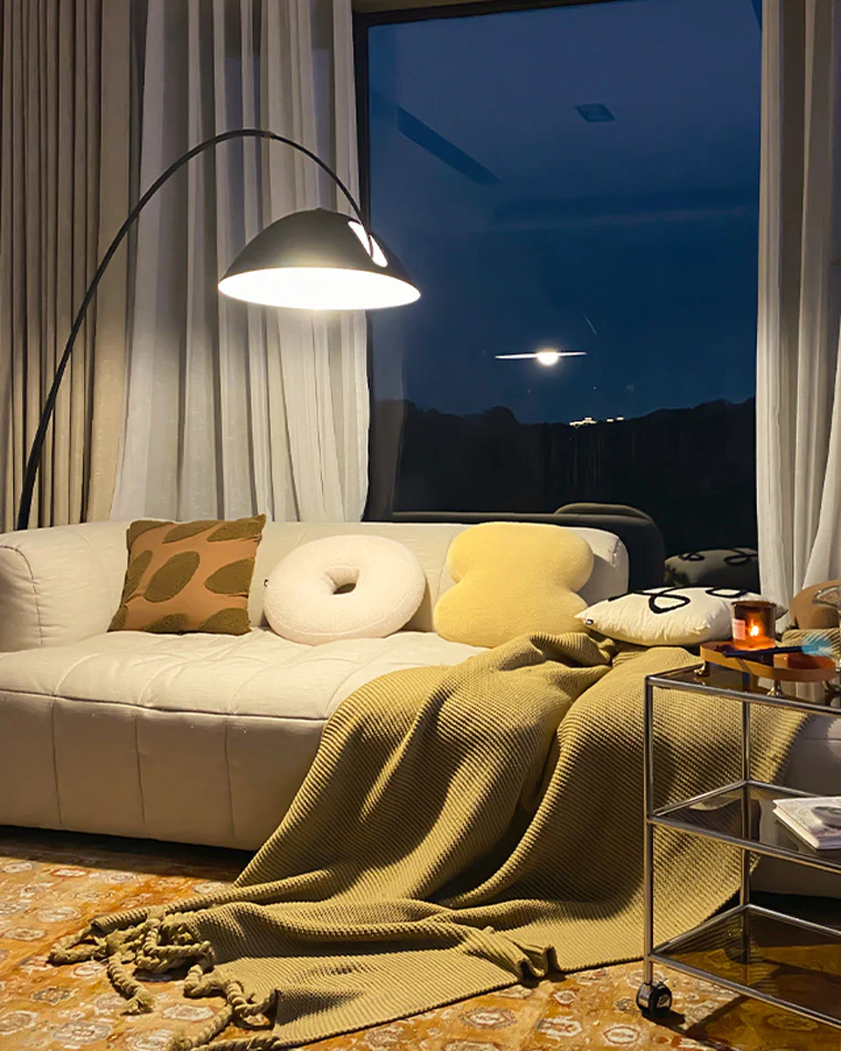 WOMO Dome Arc Floor Lamp for Dining Room-WM7008 - Image 7