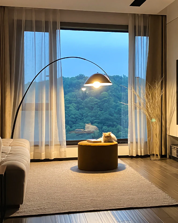 WOMO Dome Arc Floor Lamp for Dining Room-WM7008 - Image 9