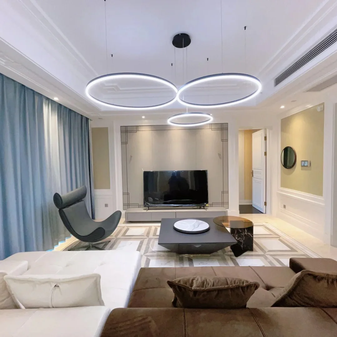 WOMO Multi LED Ring Chandelier-WM2003 - Image 100